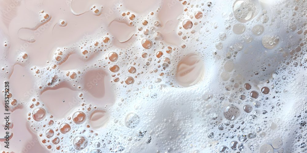 Foamy white skincare products clean beauty essentials on light pink background
Foamy white skincare products clean beauty essentials on light pink background