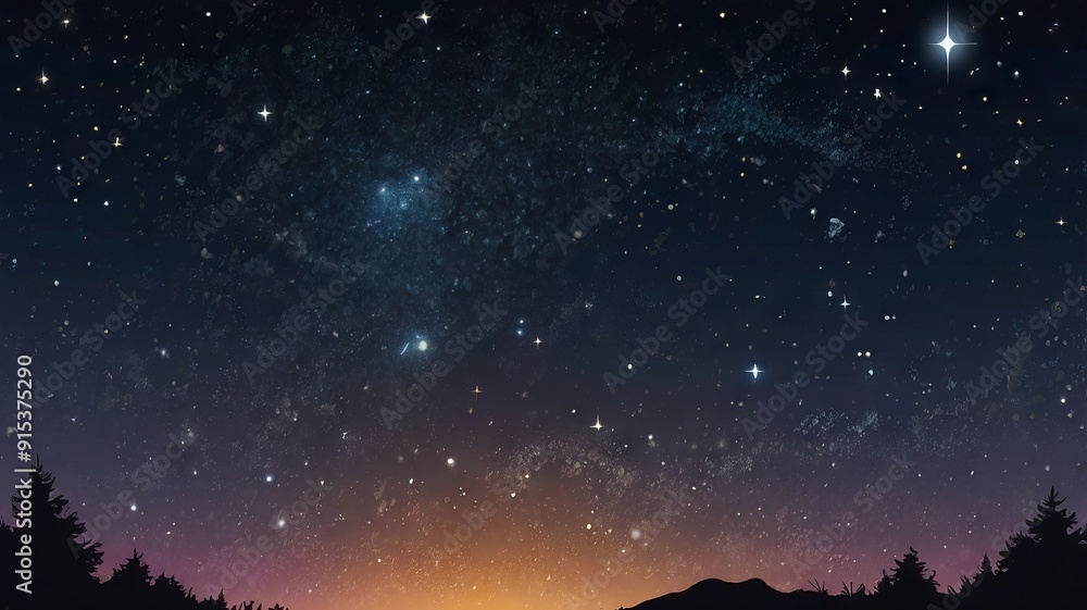 Stars Shining in the Dark Sky Stars Shining in the Dark Sky
