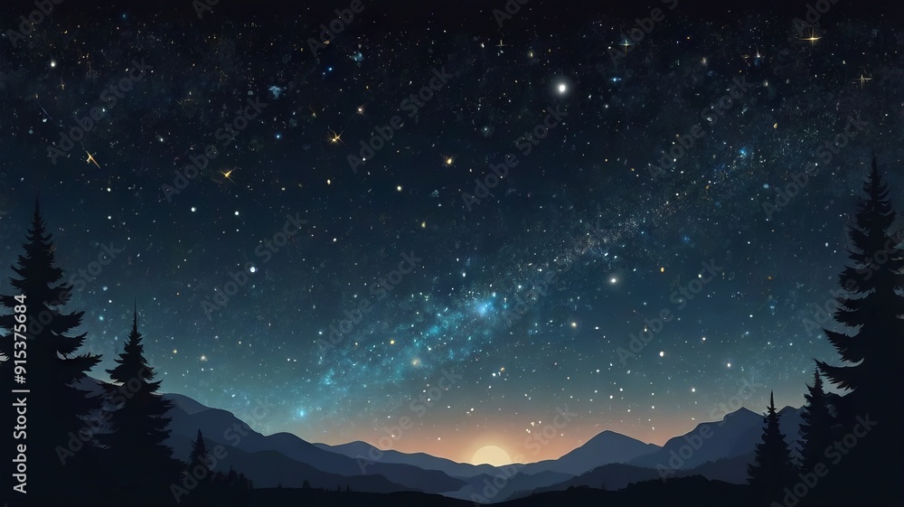 Stars Shining in the Dark Sky Stars Shining in the Dark Sky