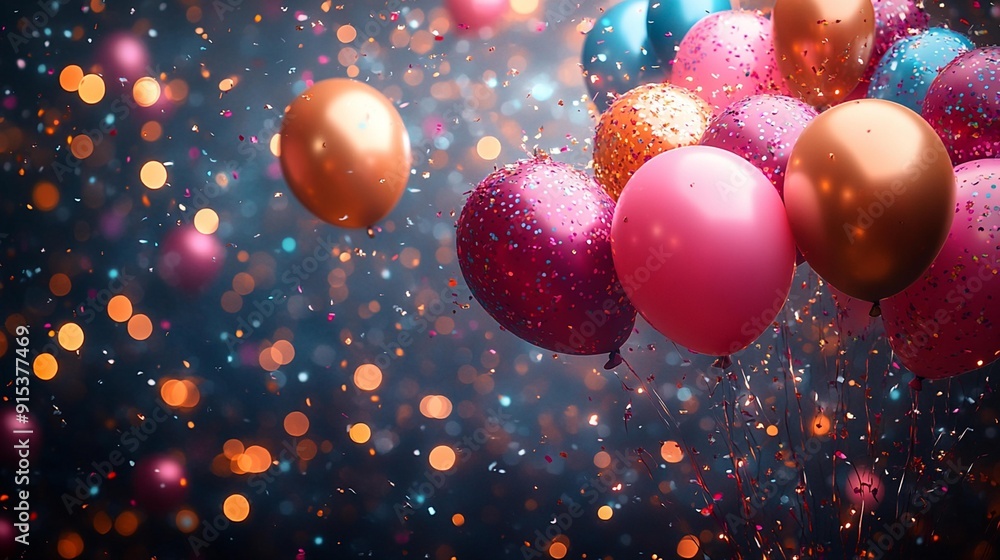 Various depictions of party backgrounds with lights and confetti, showcasing vibrant and celebratory atmosphere, isolated on transparent background, Generative AI Various depictions of party backgrounds with lights and confetti, showcasing vibrant and celebratory atmosphere, isolated on transparent background, Generative AI