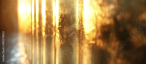 Light illuminating a gold f...