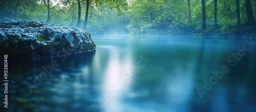 Long exposure of a tranquil...