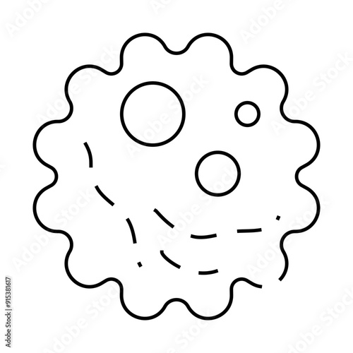 zika virus line icon vector. zika virus sign. isolated contour symbol black illustration