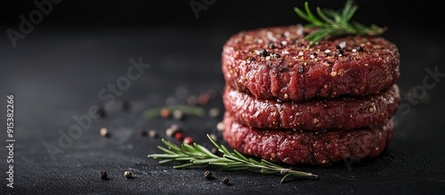 Meat for burgers grilling b...