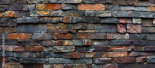 complete frame of brick wall backdrop. with copy space image. Place for adding text or design