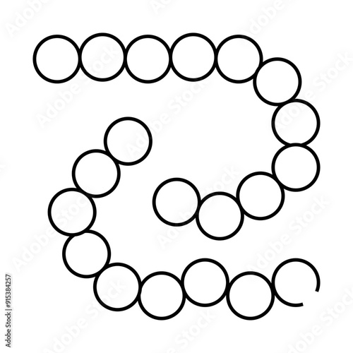 bacillus anthracis line icon vector. bacillus anthracis sign. isolated contour symbol black illustration