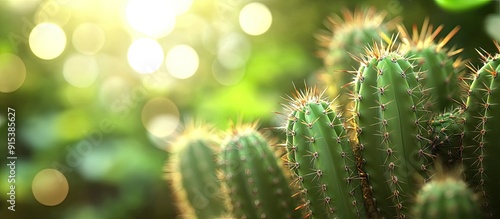 Tropical cactus with a blur...