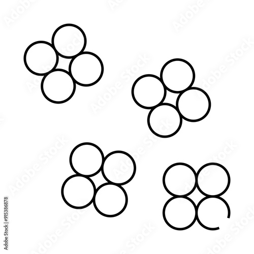 staphylococcus aureus line icon vector. staphylococcus aureus sign. isolated contour symbol black illustration