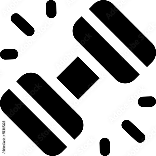 dumbell icon. vector glyph icon for your website, mobile, presentation, and logo design.