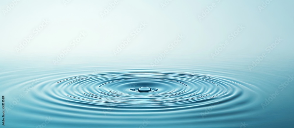 Water with ripples against a blue background. with copy space image. Place for adding text or design Water with ripples against a blue background. with copy space image. Place for adding text or design