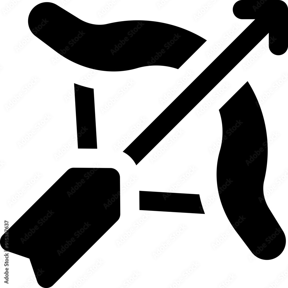 archery icon. vector glyph icon for your website, mobile, presentation, and logo design. archery icon. vector glyph icon for your website, mobile, presentation, and logo design.