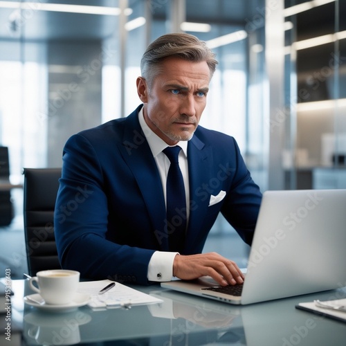 businessman working in office