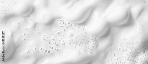 White foam background. with...