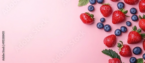 Strawberries and blueberrie...