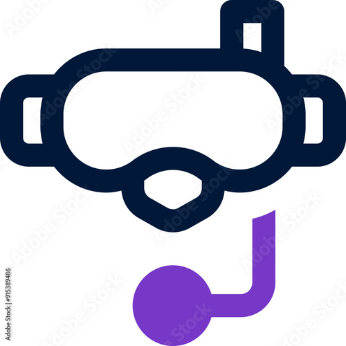 dive mask icon. vector dual tone icon for your website, mobile, presentation, and logo design.