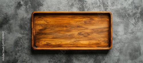 Top view of a wooden servin...
