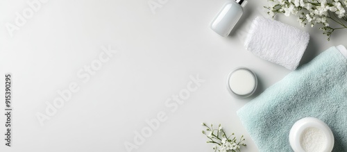 Bath towels alongside toile...