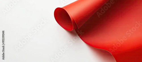A sheet of thick red paper ...