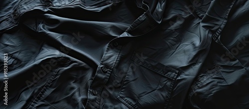 Close up of a dark men s sh...