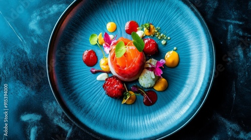 Wallpaper Mural An aesthetically stunning real picture of gourmet dishes, showcasing exquisite plating and vibrant colors that highlight the artistry and elegance of fine dining  Torontodigital.ca