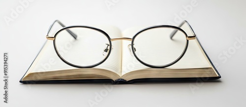 a notebook with pages arran...