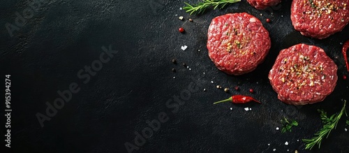 Meat for burgers grilling b...