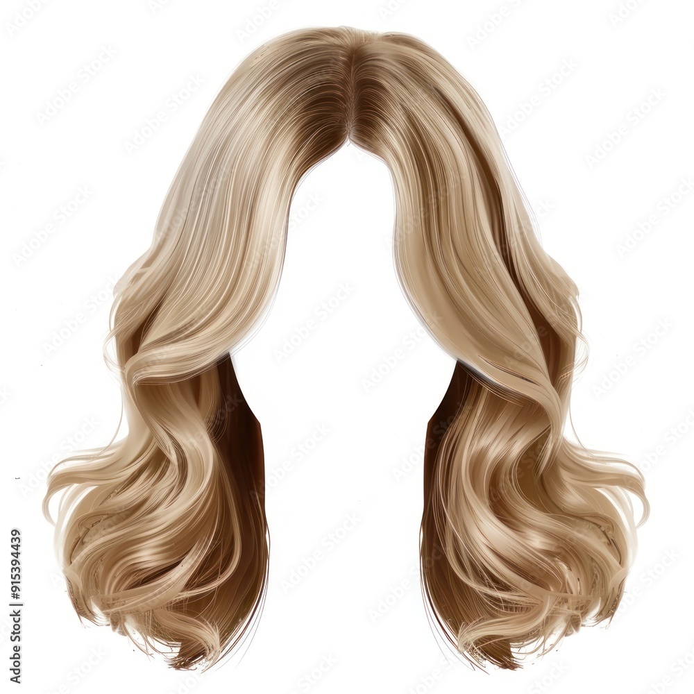 Blonde wavy hair extension Blonde wavy hair extension