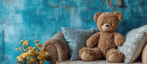 Teddy bear decor in the hom...
