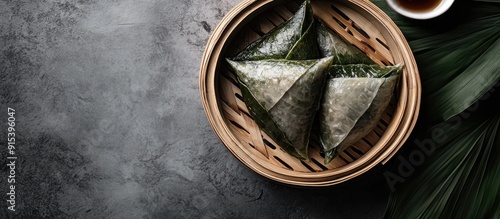 Zongzi Close up copy space ...