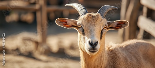 Close up of a male Nubian g...