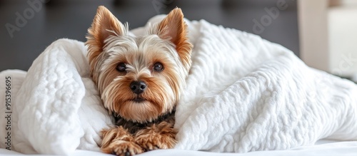 Small Yorkshire Terrier dog...