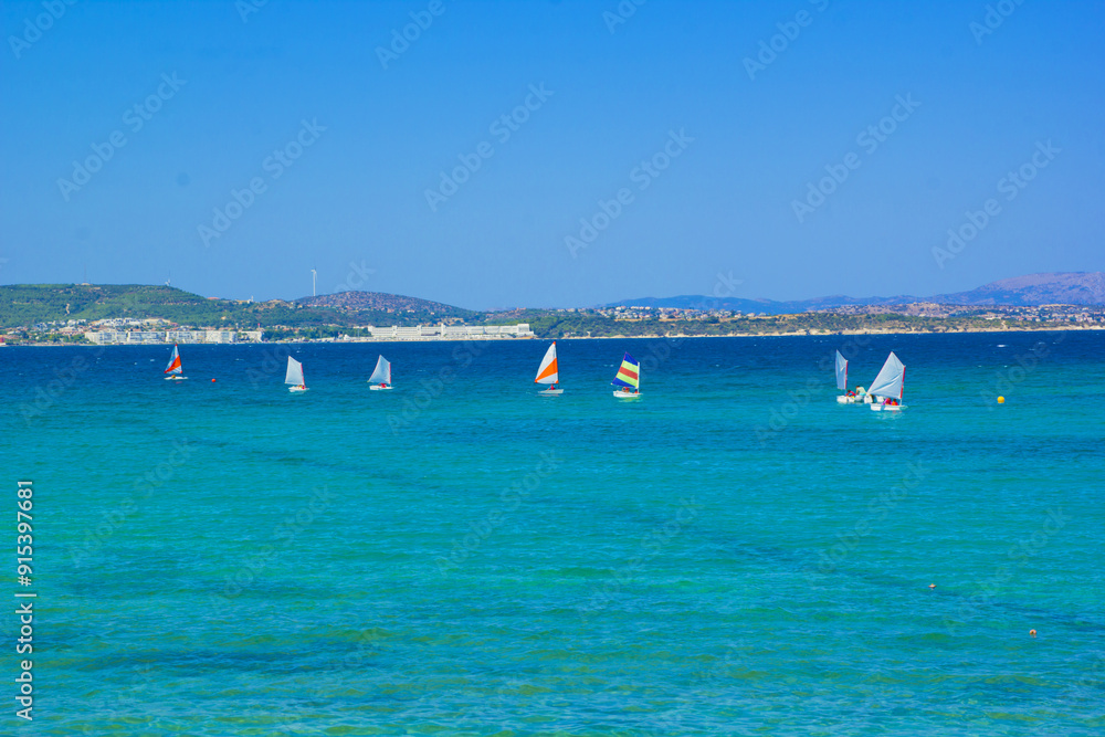Fototapeta premium beautiful scene of beach in the summer