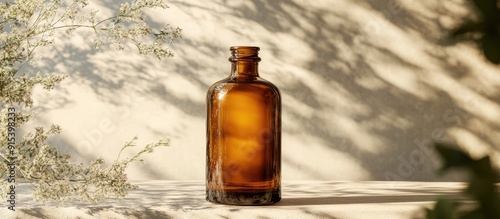 Amber glass bottle mock ups...