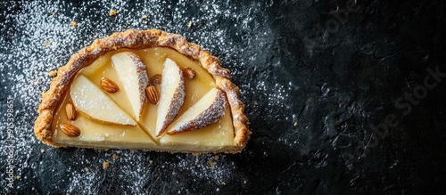 Slice of pear almond cream ...