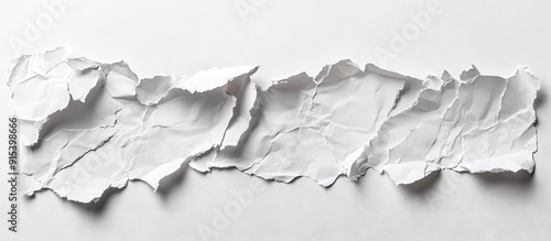 torn paper on a white backg...
