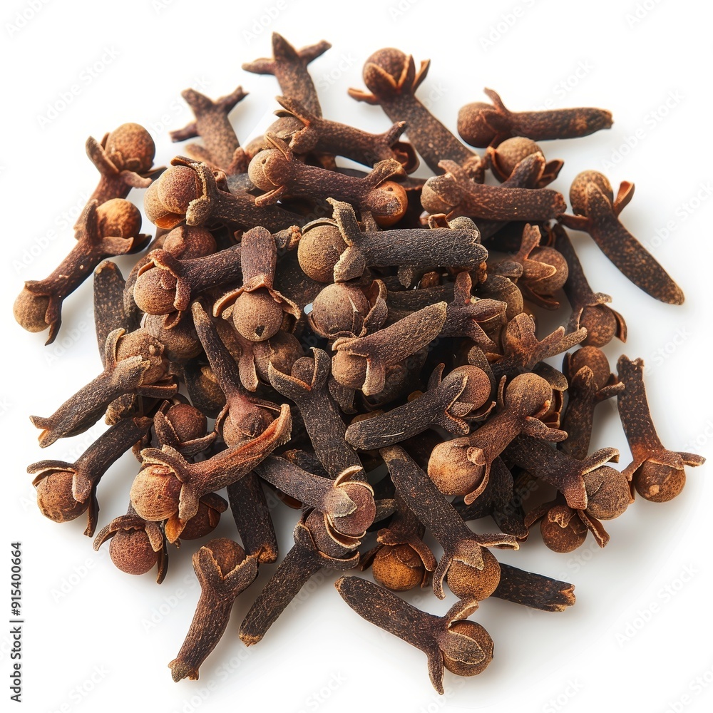 Dried cloves spice isolated on white background. Dried cloves spice isolated on white background.