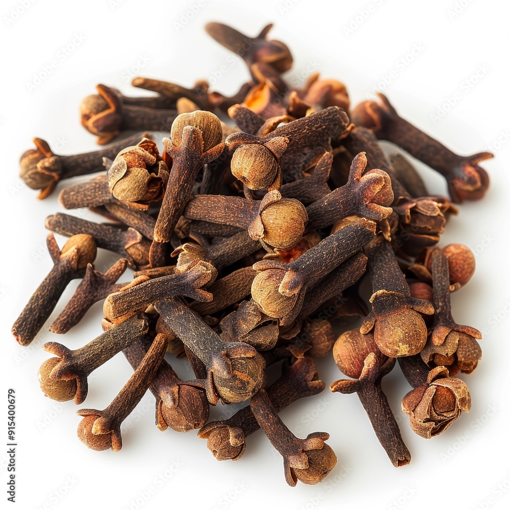 Dried cloves spice isolated on white background. Dried cloves spice isolated on white background.