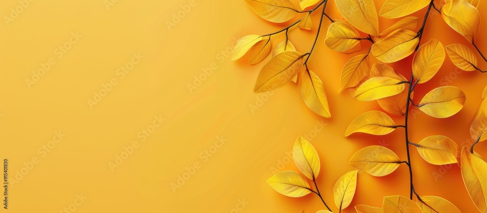 Fototapeta premium Invitation mockup on a colored background. with copy space image. Place for adding text or design