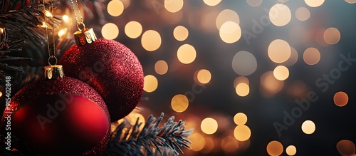 Red Christmas tree ornament...