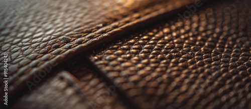 Close up of a brown leather wallet isolated against a white background copy space