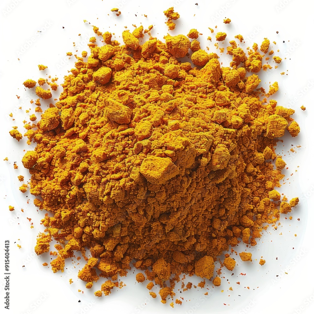 Turmeric powder spice. Isolated on white background. Turmeric powder spice. Isolated on white background.