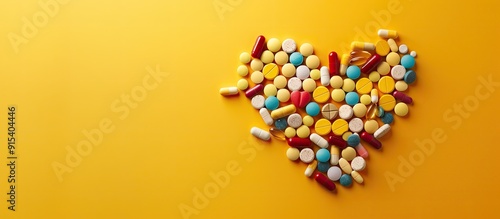 A heart formed from tablets...