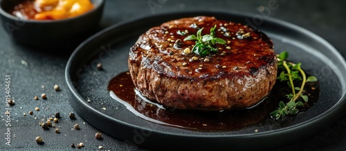 hamburger steak with demi g...