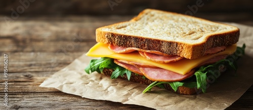 Delicious and fresh ham and...
