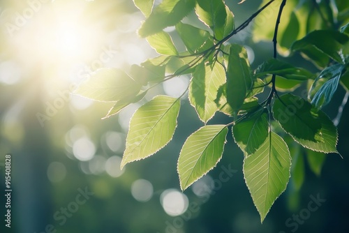 Organic design nature abstract background with copyspace. Stock image of green bio background, abstract blurred foliage bright sunlight.