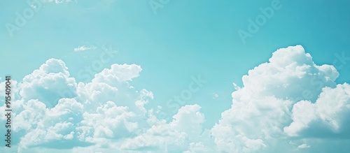 Light blue sky featuring wh...