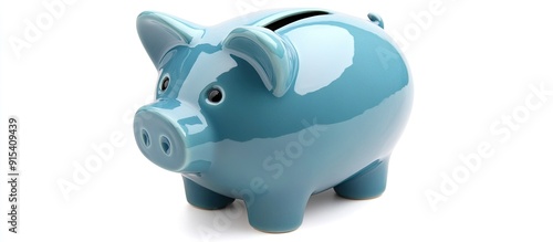 Blue piggy bank as a moneyb...