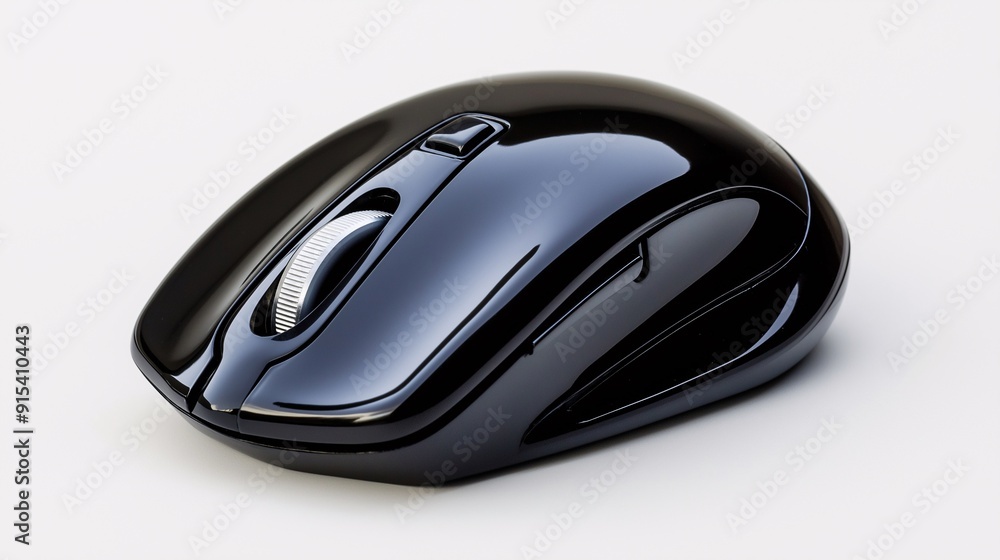 A desktop computer mouse on a white background A desktop computer mouse on a white background