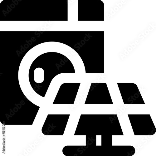 washing machine icon. vector glyph icon for your website, mobile, presentation, and logo design.