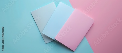 Top view of a blank A4 pape...